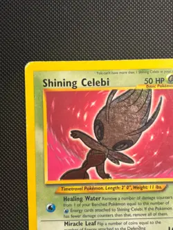 2002 Pokemon TCG Card Game Neo Destiny Shining Celebi Holo #106/105 HP - Image 2