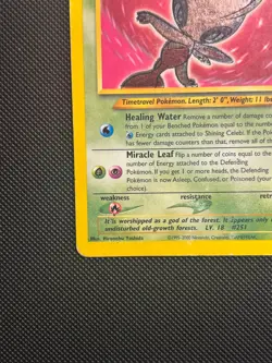 2002 Pokemon TCG Card Game Neo Destiny Shining Celebi Holo #106/105 HP - Image 3