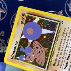 Hitmontop 3/75 Pokemon Card Holo Neo Discovery - LP - Image 3