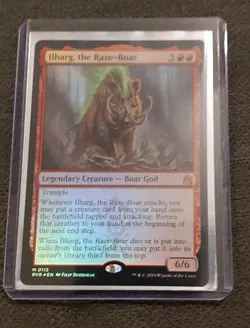FOIL Ilharg, the Raze-Boar WAR MTG NP NMNT+ Magic The Gathering RVR 0113 - Image 1