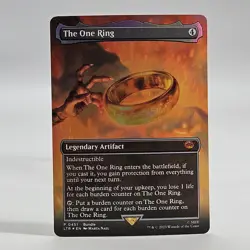 The One Ring Extended Art MTG LTR Foil 0451 Borderless Lord of the rings NM - Image 2