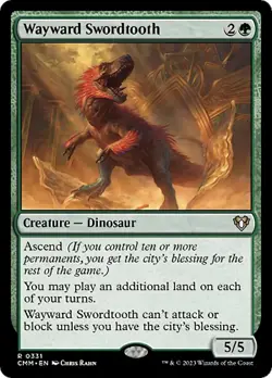 Wayward Swordtooth [Commander Masters] Near Mint - Image 1