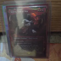 Kratos, God of War NM FOIL PlayStation Secret Lair MTG - Image 1