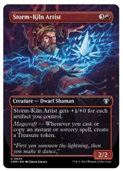 Storm-Kiln Artist (Borderless) Commander Masters Regular NM/M - Image 1