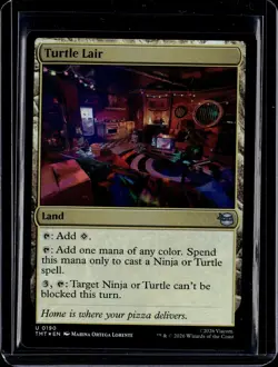 Turtle Lair - 190 - Foil - TMT - NM - MTG Magic the Gathering - Image 1
