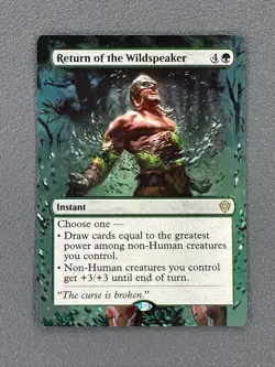Return of the Wildspeaker MTG Lorwyn Eclipsed Commander Hand Painted Altered Art - Image 1