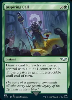 Inspiring Call - Universes Beyond: Warhammer 40,000 #217 MTG Magic The Gathering - Image 1