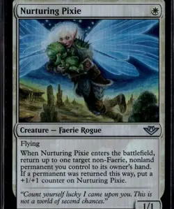MTG Foil Nurturing Pixie U Outlaws of Thunder Junction 20 NM - Image 1