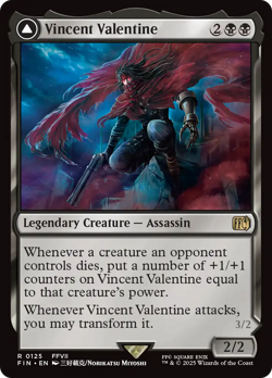 x1 Vincent Valentine // Galian Beast FIN Final Fantasy MTG 125 M/NM 1x - Image 1