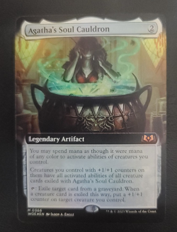 MTG Magic Extrended Full Art Foil Agatha's Soul Cauldron - Wilds of Eldrain WOE - Image 1