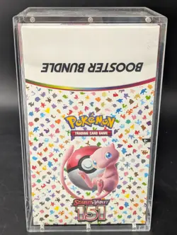 Pokemon 151 SV3.5 Booster Bundle Display Factory Sealed Case W/Acrylic Case - Image 1