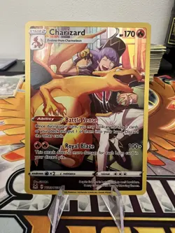 Charizard TG03/TG30 Full Art NM/M Lost Origin Pokemon Card - Image 1
