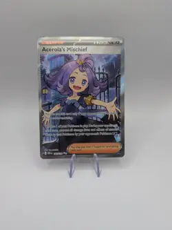 Pokemon TCG Acerola's Mischief 165/132 Me01: Mega Evolution Holo NM - Image 2