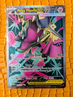 2025 Pokemon Mega Mawile ex Full Art Ultra Rare 162/132 Mega Evolution - Image 1
