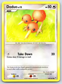 Doduo - Platinum Supreme Victors 102/147 Atsuko Nishida Pokemon 151 Card HP - Image 1