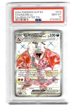 2024 Pokemon SVP EN Charizard EX 074 Promo PSA 10 - Image 1