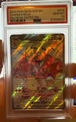 2024 Pokemon SVP EN Charizard EX 074 Promo PSA 10 - Image 2