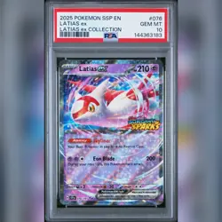 PSA 10 LATIAS EX 076 (POP 16) STAMPED SURGING SPARKS 2025 POKEMON SSP LATIAS - Image 1