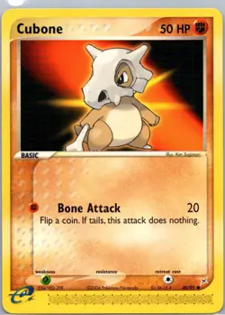 Pokemon TCG Cubone 40/95 Team Magma vs Team Aqua NM - Image 1