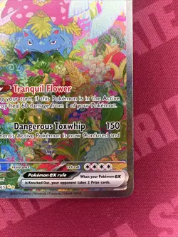 Pokemon TCG Venusaur EX 198/165 Scarlet & Violet 151 Sir Secret Rare Card - Image 2