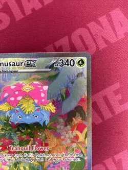Pokemon TCG Venusaur EX 198/165 Scarlet & Violet 151 Sir Secret Rare Card - Image 3
