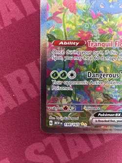 Pokemon TCG Venusaur EX 198/165 Scarlet & Violet 151 Sir Secret Rare Card - Image 5
