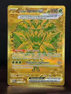 Teal Mask Ogerpon ex 177/131 Pokemon Prismatic Evolutions Hyper Rare Holo MINT - Image 1