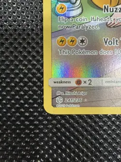 Pikachu #241/236 - 2019 Pokemon Sun & Moon Cosmic Eclipse - NM+ - Image 5