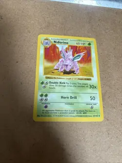 Nidorino - Shadowless - 37/102 Base Set - Pokemon TCG - 1999 - Image 1