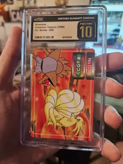 1998 Pokemon Topsun Ninetales #038 Vs. Series CGC 10 Pristine – Vintage Japanese - Image 1