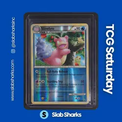 2010 POKEMON HEARTGOLD & SOULSILVER UNDAUNTED #38/90 SLOWBRO REVERSE HOLO - Image 1