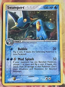 Pokemon Pop Series 1 Swampert Holo (Swirl) 5/17 - Image 1