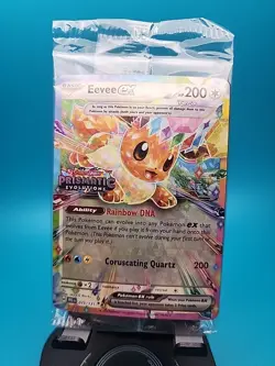 Eevee ex #75 – Stamped Prismatic Evolutions – Sealed Pokemon Promo - Image 1