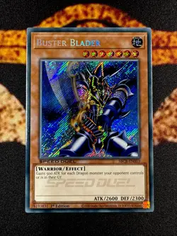 🔥YUGIOH • BUSTER BLADER • SECRET RARE • SBCB-EN003 • 1st EDITION • NM🔥 - Image 1