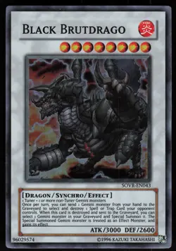 Black Brutdrago SOVR-EN043 Super Rare Yu-Gi-Oh - Image 1