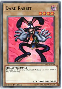 Yugioh - Dark Rabbit SS01-ENC04 1st Edition - Speed Duel Decks: Destiny Masters - Image 1