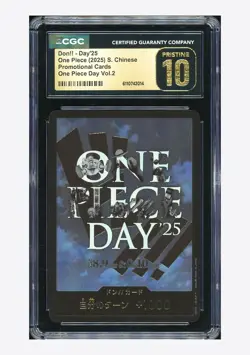 One Piece CGC 10 PRISTINE Don!! Promo 2025 OP Day'25 Japanese - Image 1