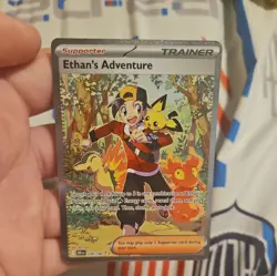 Ethan's Adventure Holo Secret Rare Card Sir 236/182 Sv10: Destined Rivals - Image 1