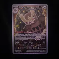 Pokemon Noctowl TCG SVP141 Stellar Crown Black Star Promo Card - Image 1