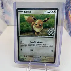 Eevee Holiday Calendar Snowflake Pokemon Card 133/165 Sealed - Image 3