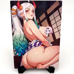 One Piece Yamato Sexy Hot Anime Waifu Girl Lewd Doujin Goddess Story Art Card - Image 1