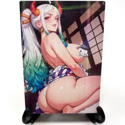 One Piece Yamato Sexy Hot Anime Waifu Girl Lewd Doujin Goddess Story Art Card - Image 2