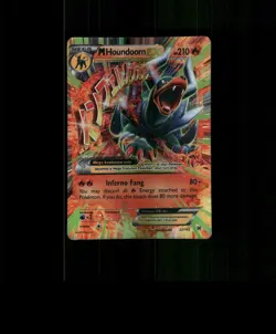 FAN-ART READ DESCRIPTION BELOW HOLO Houndoom Card Houndoom Pokemon Card p2 - Image 1