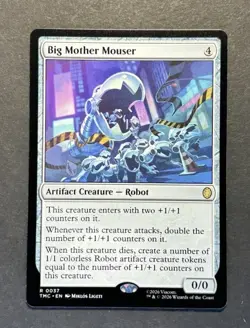 BIG MOTHER MOUSER #37 Rare Artifact Creature | Magic the Gathering TMC Card MTG - Image 1