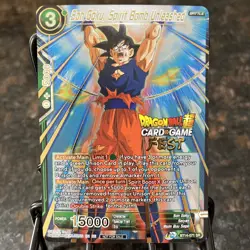 Son Goku Spirit Bomb Unleashed Dragon Ball Super Card Game Fest Stamp Foil | NM - Image 1