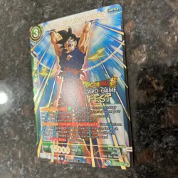 Son Goku Spirit Bomb Unleashed Dragon Ball Super Card Game Fest Stamp Foil | NM - Image 2