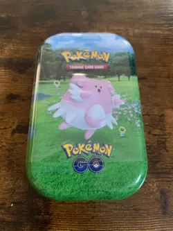 Pokemon Go Mini Tin Blissey, 2 Booster Packs, 1 Coin, 1 Art Card Pokemon TCG NEW - Image 1