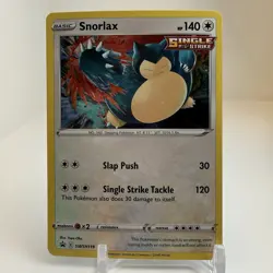Snorlax SWSH119 Promo SWSH Black Star Pokemon TCG Holo Card NM - Image 1