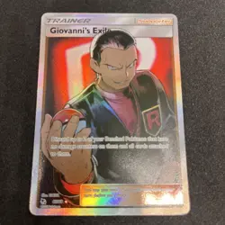 Pokemon Giovanni's Exile Full Art Holo Card 67/68 Hidden Fates - Image 1