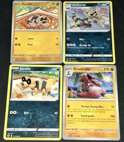 Krookodile 10 Card Lot Pokemon TCG (See Pics For All Cards) Holo Pokeball Error - Image 2